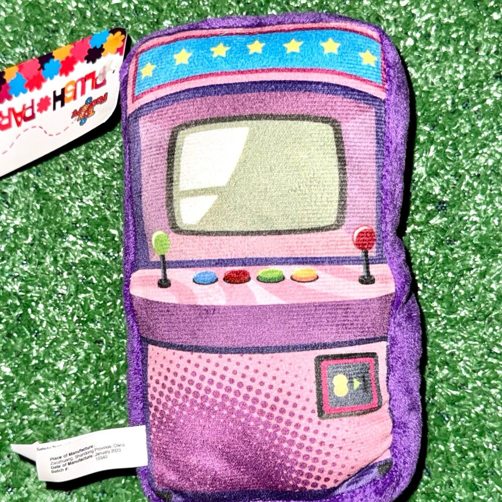 Plush Paradise Purple Game Arcade Machine Toy New With Tag
